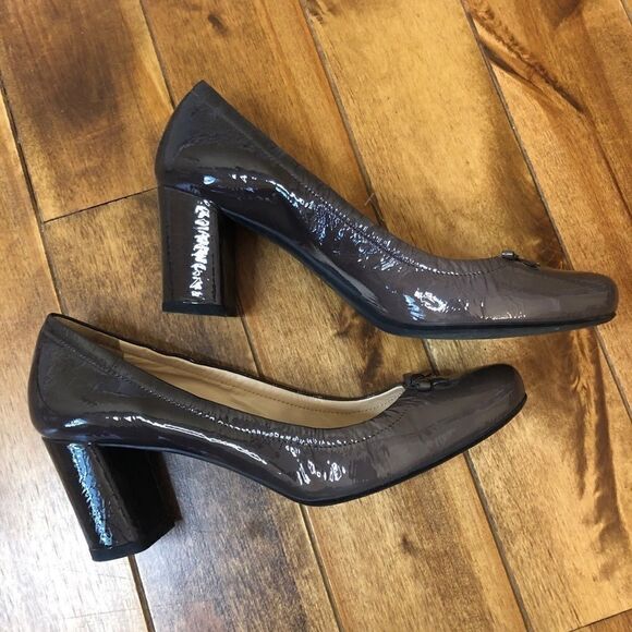 AUTH PRADA heels Patent Leather sz 37.5 - Picture 5 of 13